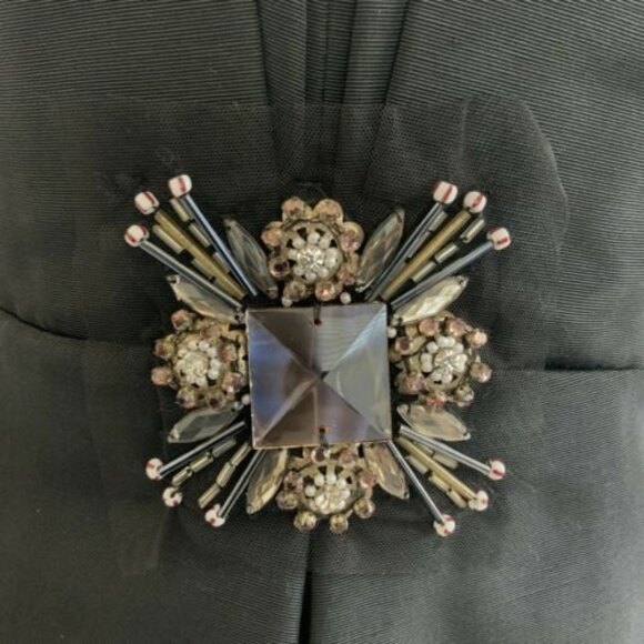 A.B.S Collection by Allen Schwartz Size10 Strapless Black Cocktail - Picture 4 of 9